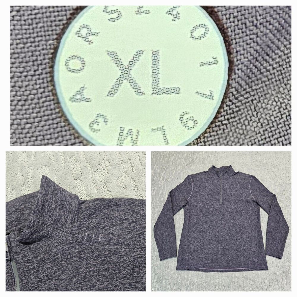 Lululemon‎ Surge Warm 1/2 Zip Pullover Purple Size XL Performance Sweater Mens
